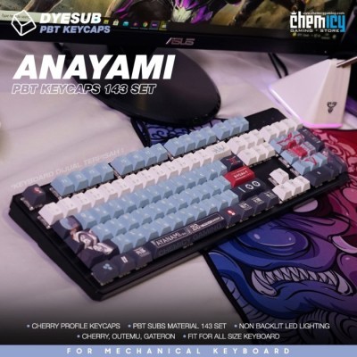 PBT Dyesub Keycaps - Evangelion Ayanami